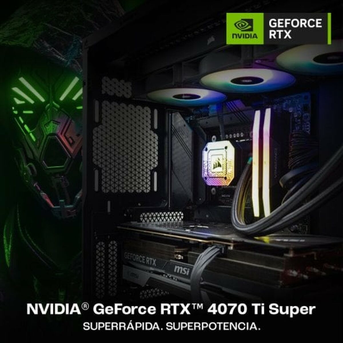 Bordsdator PcCom Intel Core i7-13700KF 32 GB RAM 2 TB SSD Nvidia Geforce RTX 4070 - 2