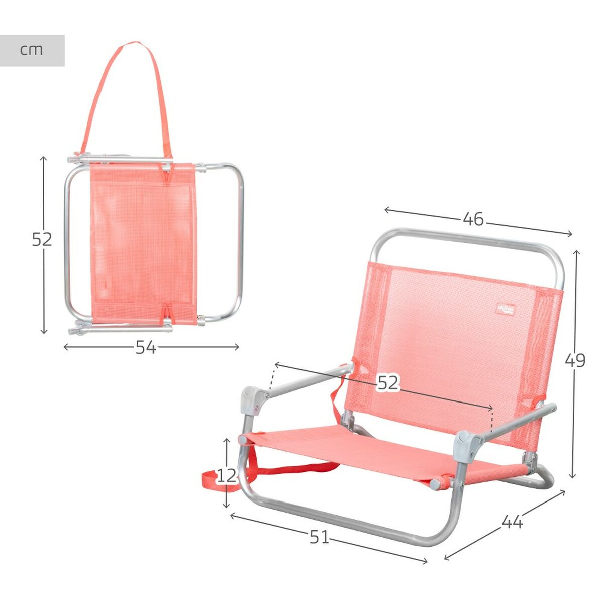 Strandstol Aktive 46 x 49 x 44 cm - 5