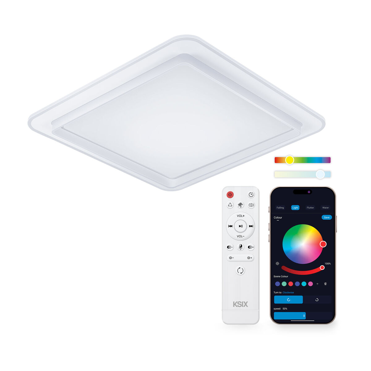 Infälld taklampa med LED KSIX Celeste (3000k - 6500k)