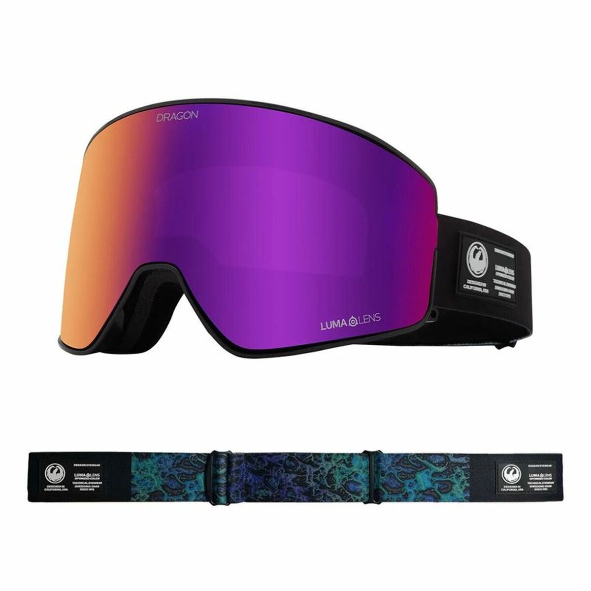 Skidglasögon Snowboard Dragon Alliance Pxv2 Lumalens Midnight Svart - 4