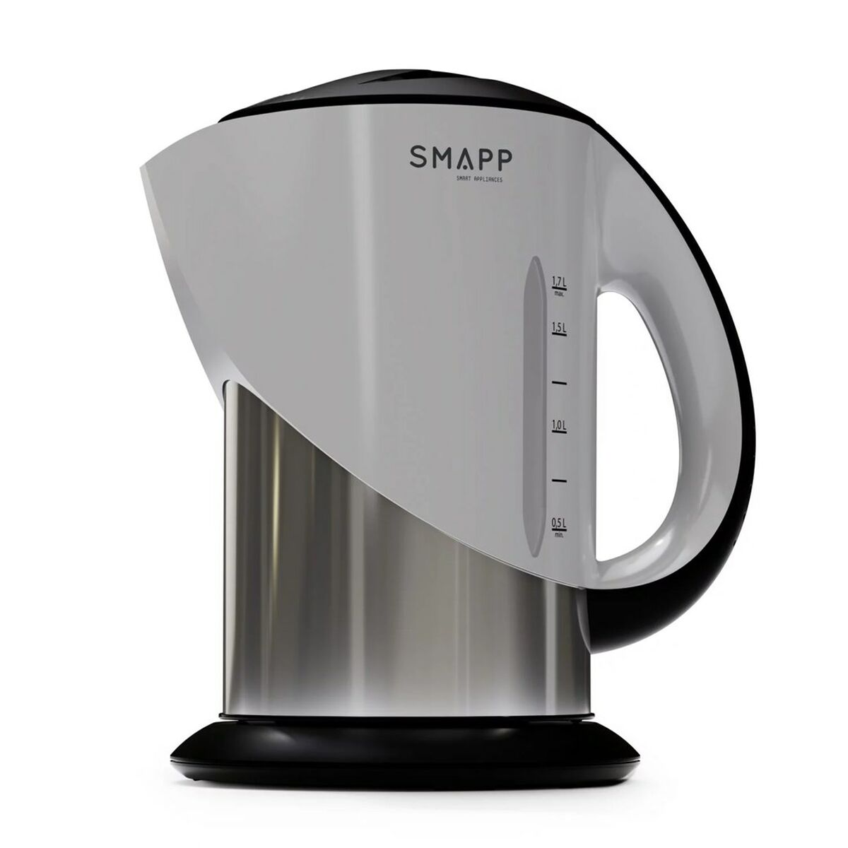 Vattenkokare SMAPP 442.3 Svart Grafit Silvrig Rostfritt stål 2200 W 1,7 L