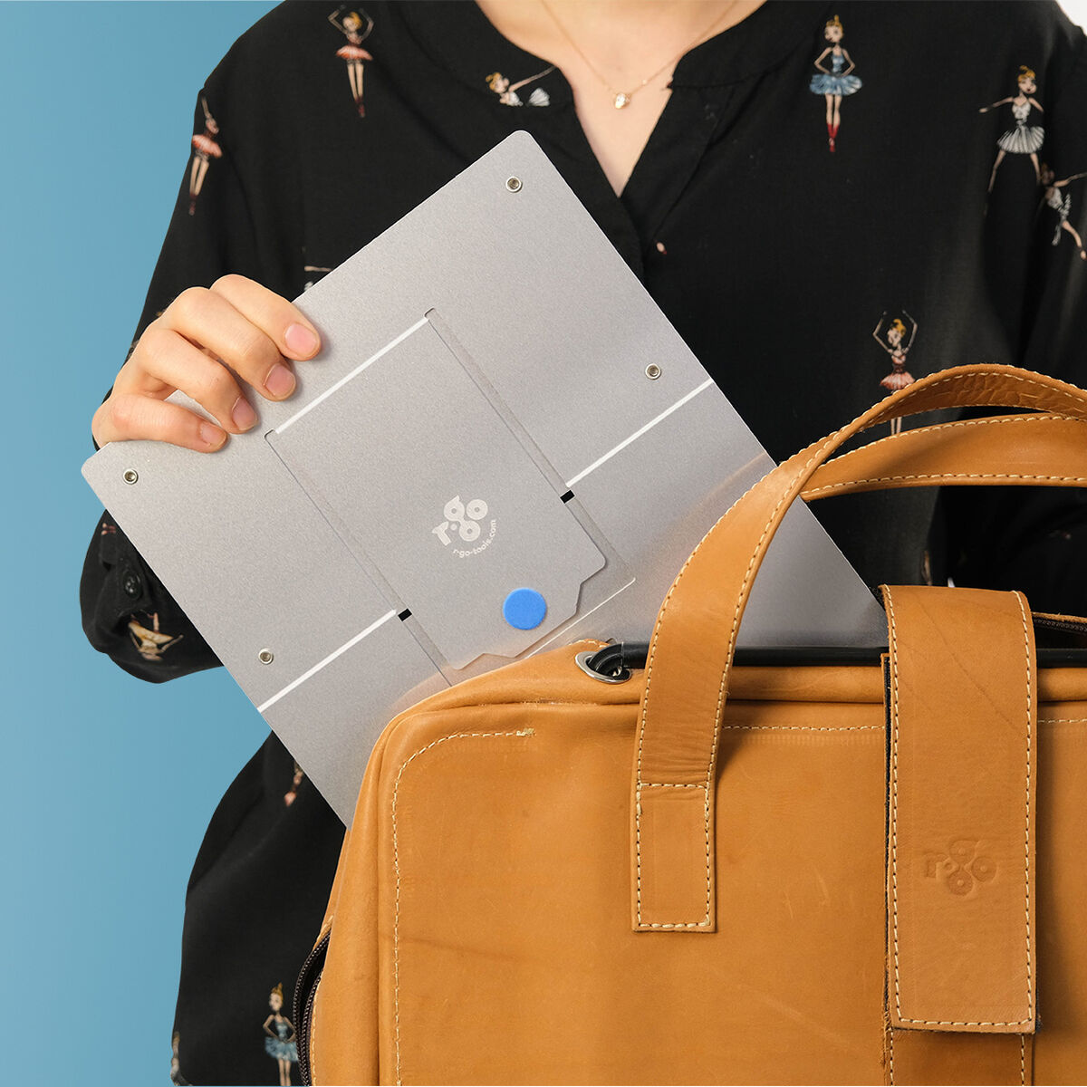 Laptopstöd R-Go RGORISTSI Aluminium - 2