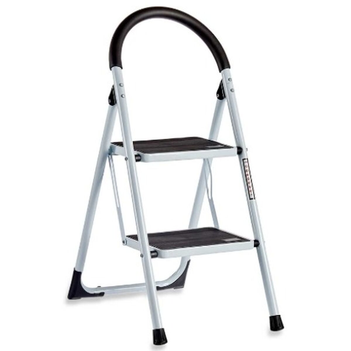 Hopfällbar stege Kipit Vit Svart Grå Metall 38 x 50 x 84 cm (6 antal) - 5