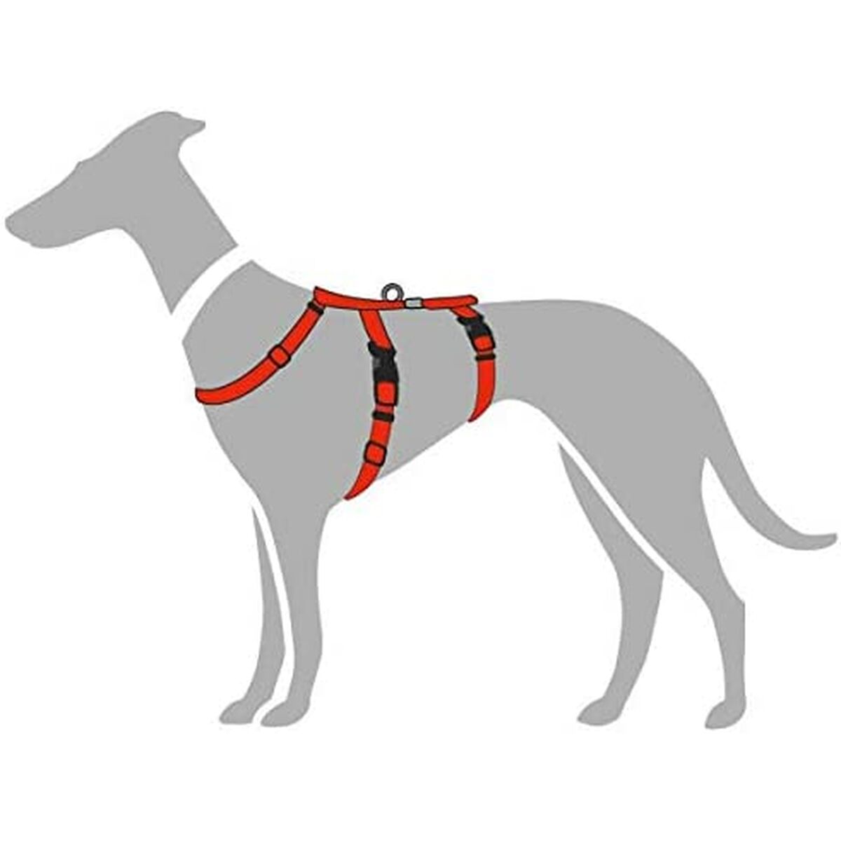 Hundsele Hunter 48-70 cm Röd S/M 36-51 cm - 3