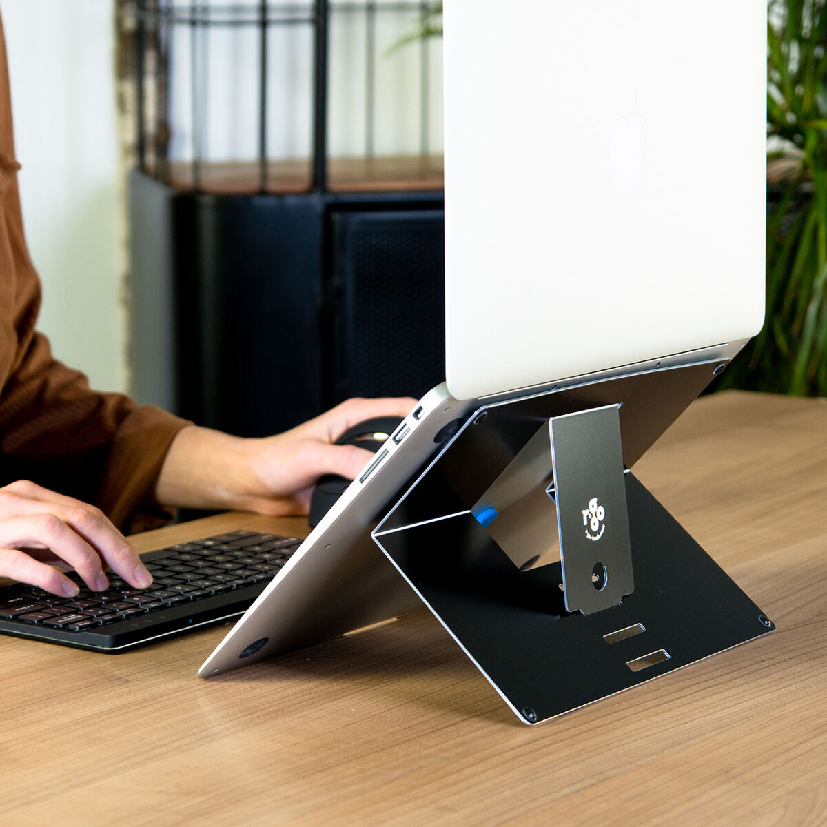 Laptopstöd R-Go RGORIATBL Aluminium - 5