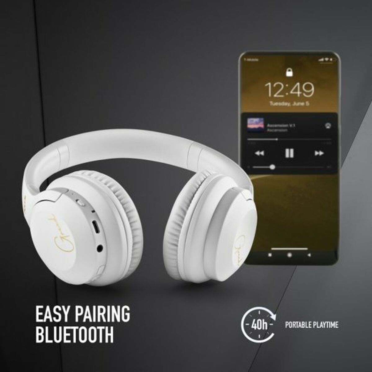 Bluetooth Hörlurar med Mikrofon NGS ARTICAGREEDWHITE Vit - 2