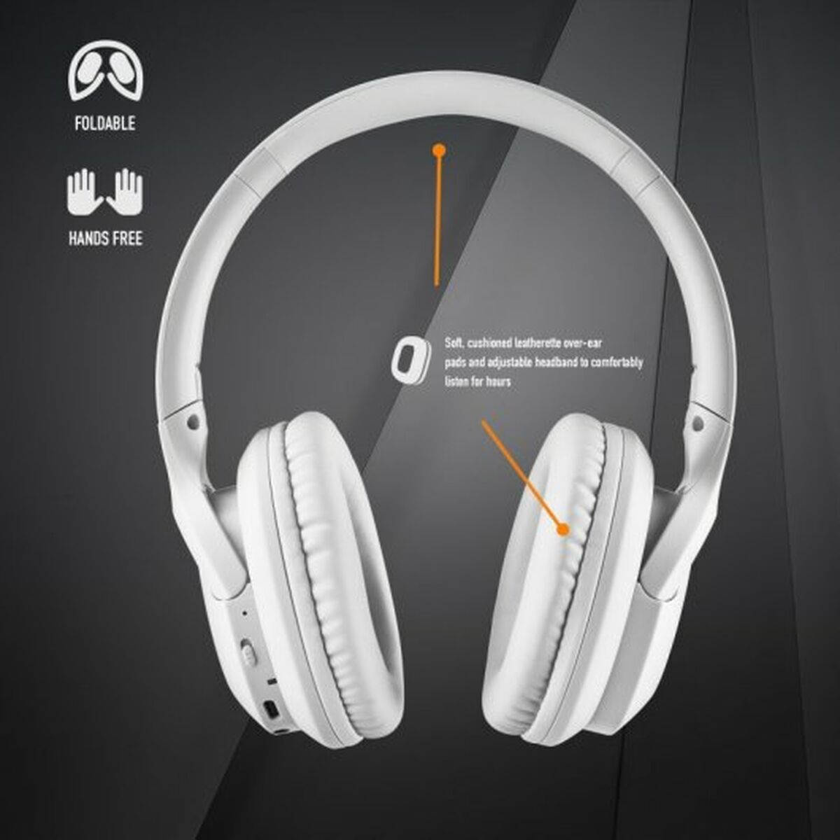 Bluetooth Hörlurar med Mikrofon NGS ARTICAGREEDWHITE Vit - 6