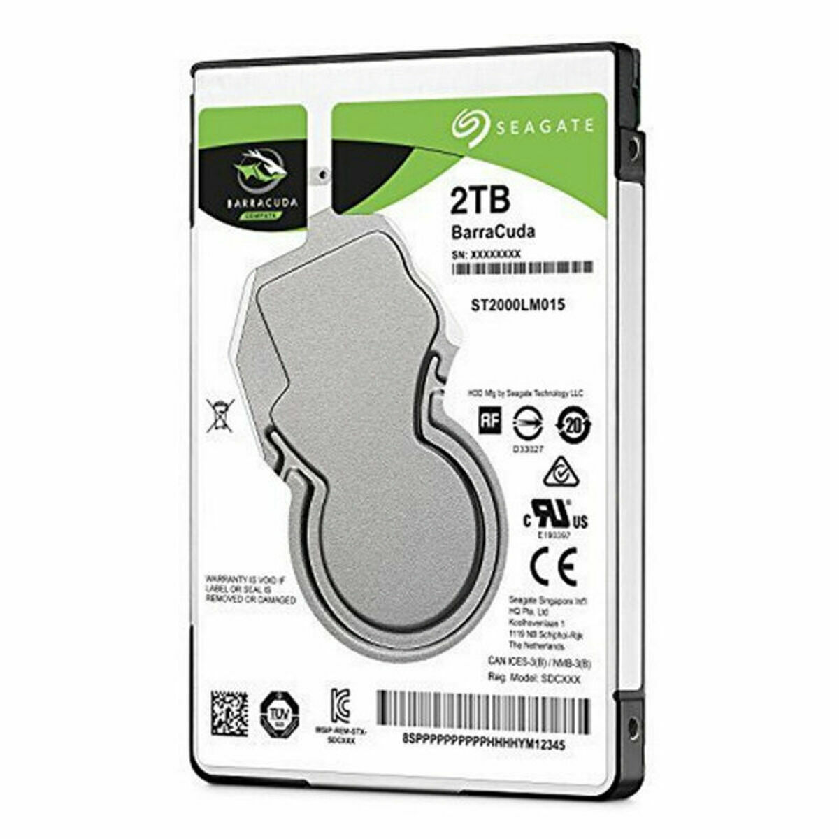 Hårddisk Seagate BarraCuda 2.5" 2,5" 2 TB HDD - 3