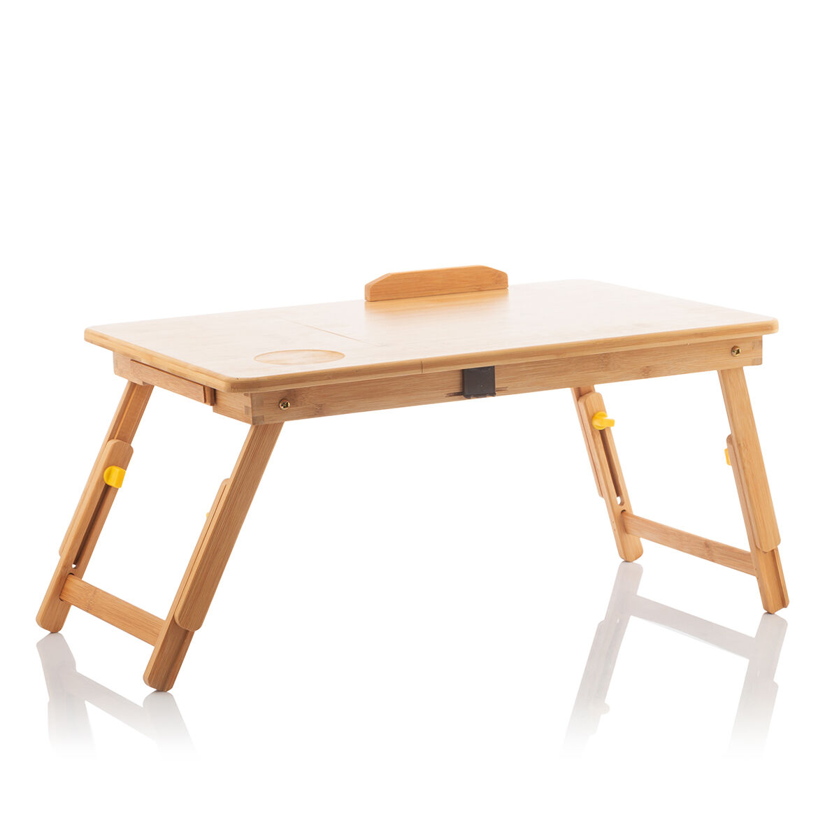 Hopfällbart sidobord av bambu Lapwood InnovaGoods - 19