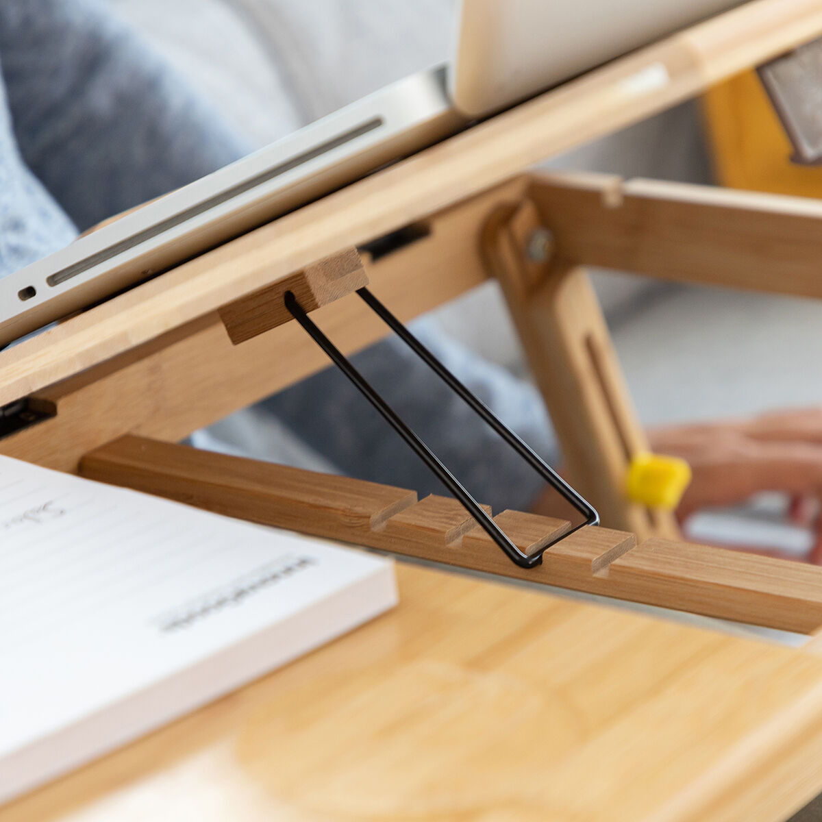 Hopfällbart sidobord av bambu Lapwood InnovaGoods - 40