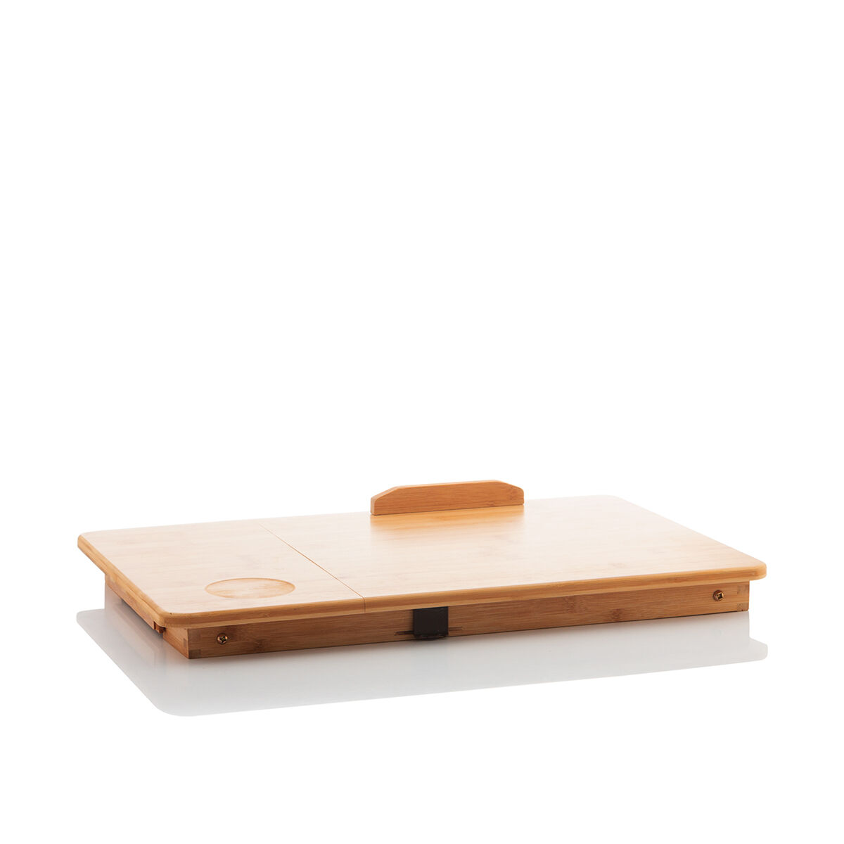 Hopfällbart sidobord av bambu Lapwood InnovaGoods - 20