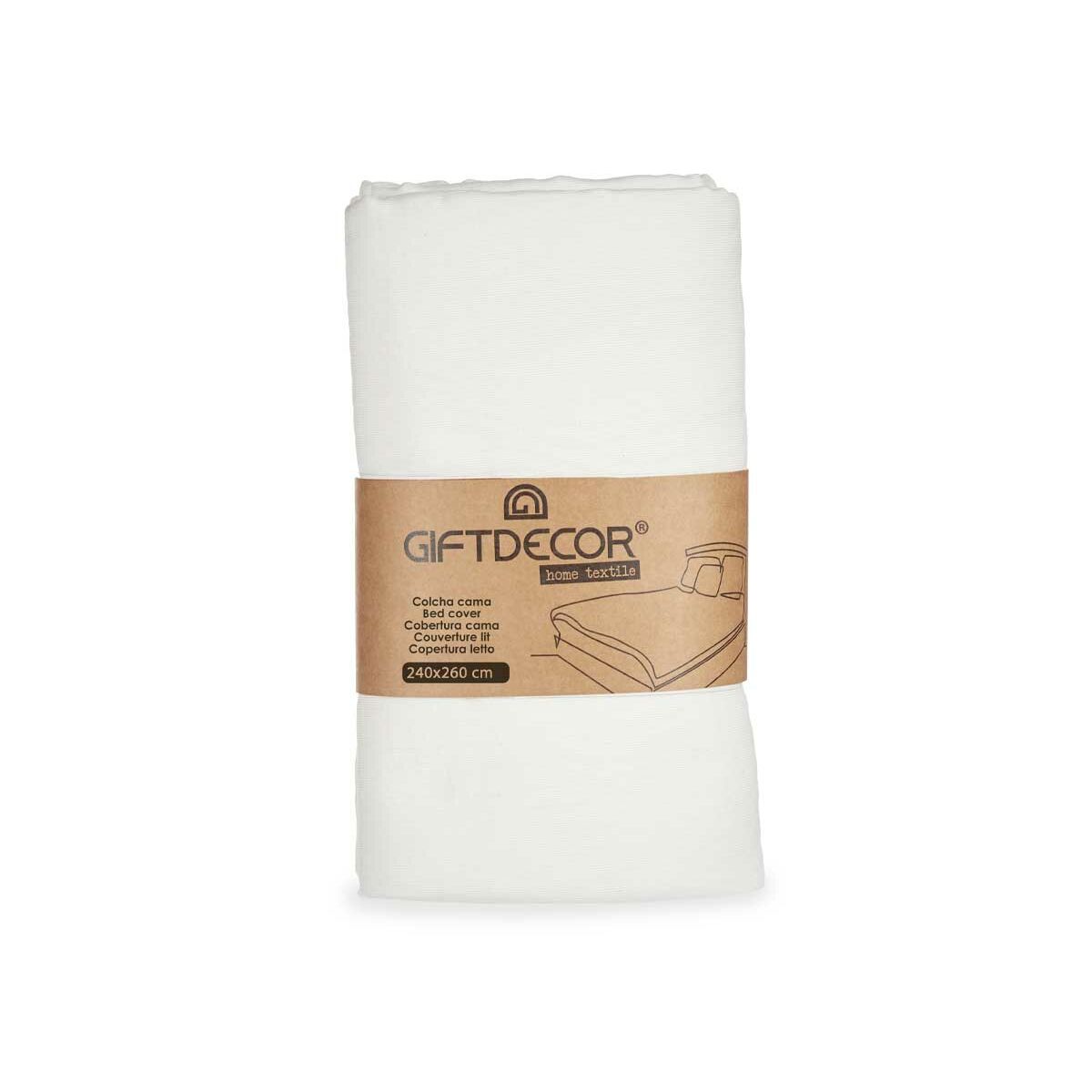 Sängöverdrag 240 x 260 cm Vit (4 antal) - 3