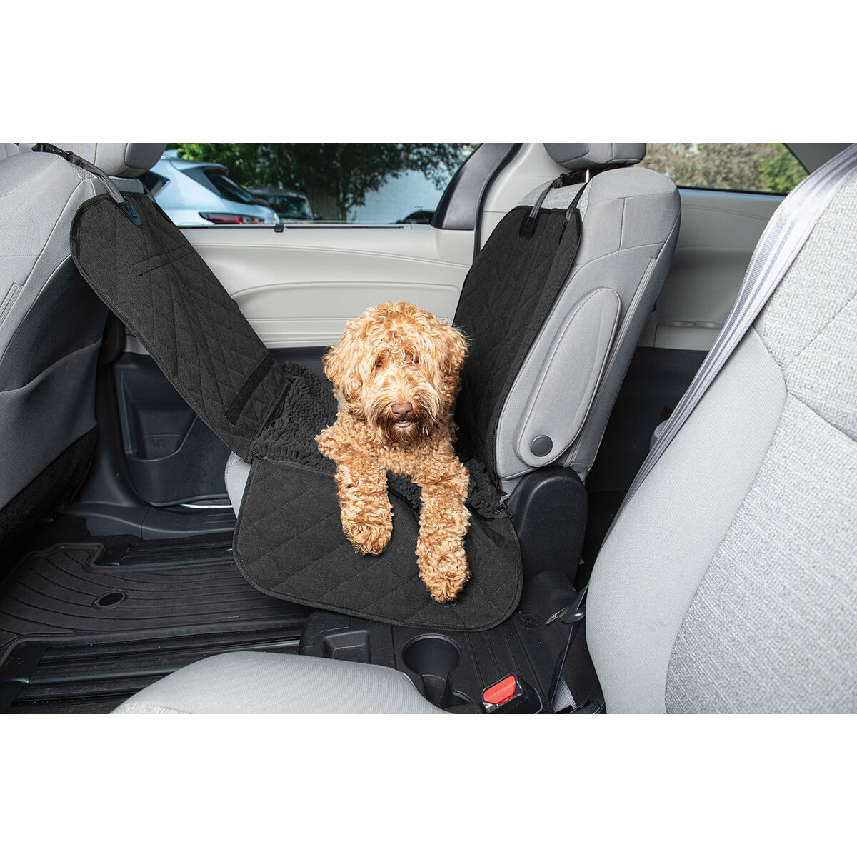 Individuellt skyddande bilsätesöverdrag Dog Gone Smart 112 x 89 cm Svart Plast - 4