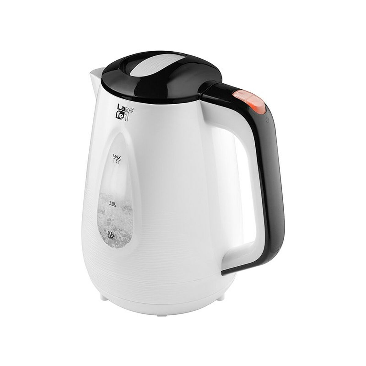 Vattenkokare Lafe CEG018 Vit Svart 2200 W 1,7 L - 2