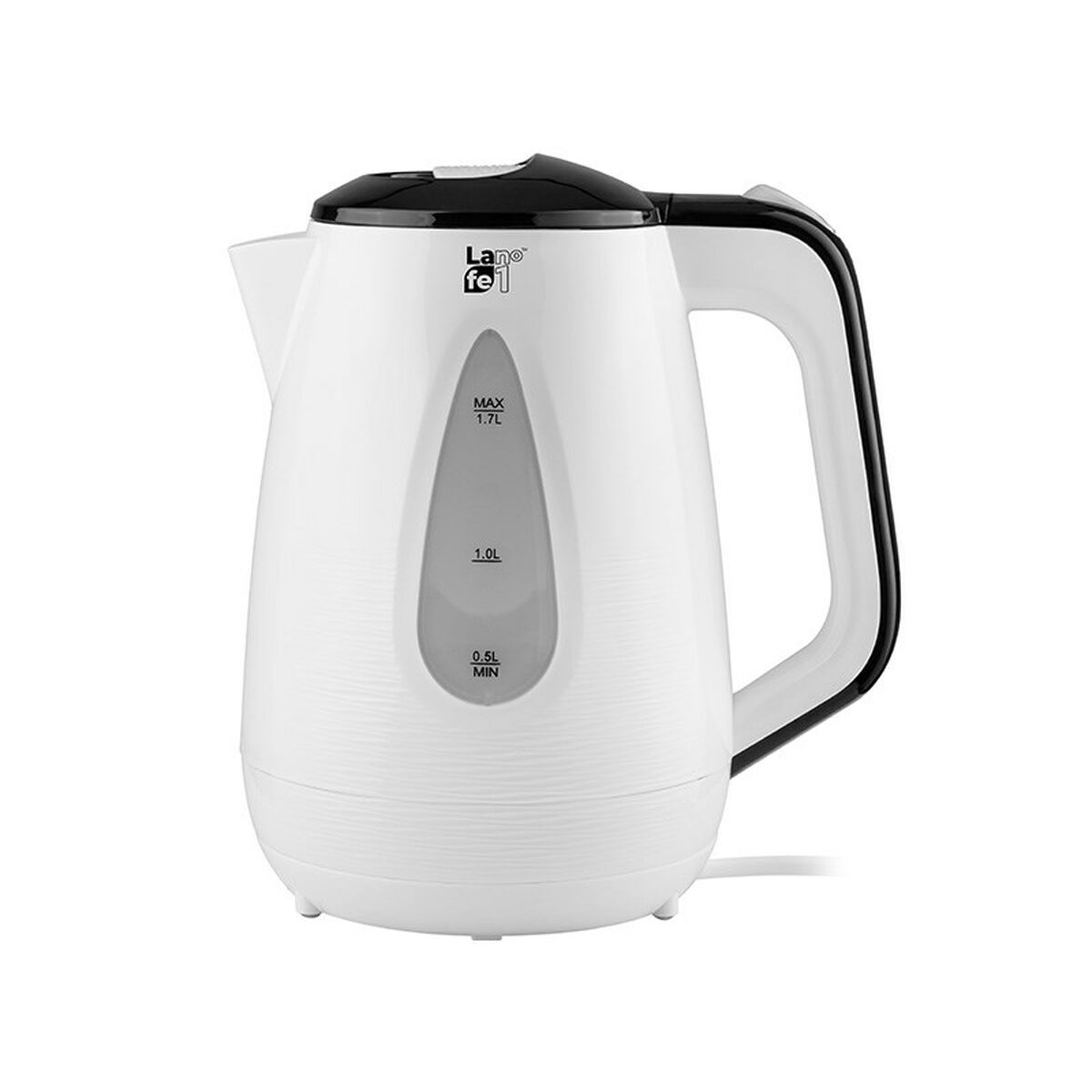 Vattenkokare Lafe CEG018 Vit Svart 2200 W 1,7 L