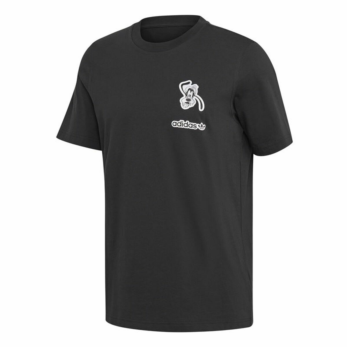 T-shirt med kortärm Herr Adidas Goofy Svart - 2