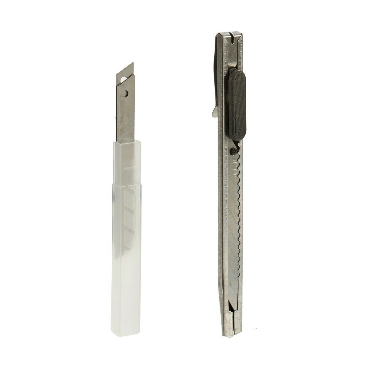 Brytbladskniv Set Silvrig Metall Plast 1,5 x 18,5 x 10 cm (24 antal) - 6