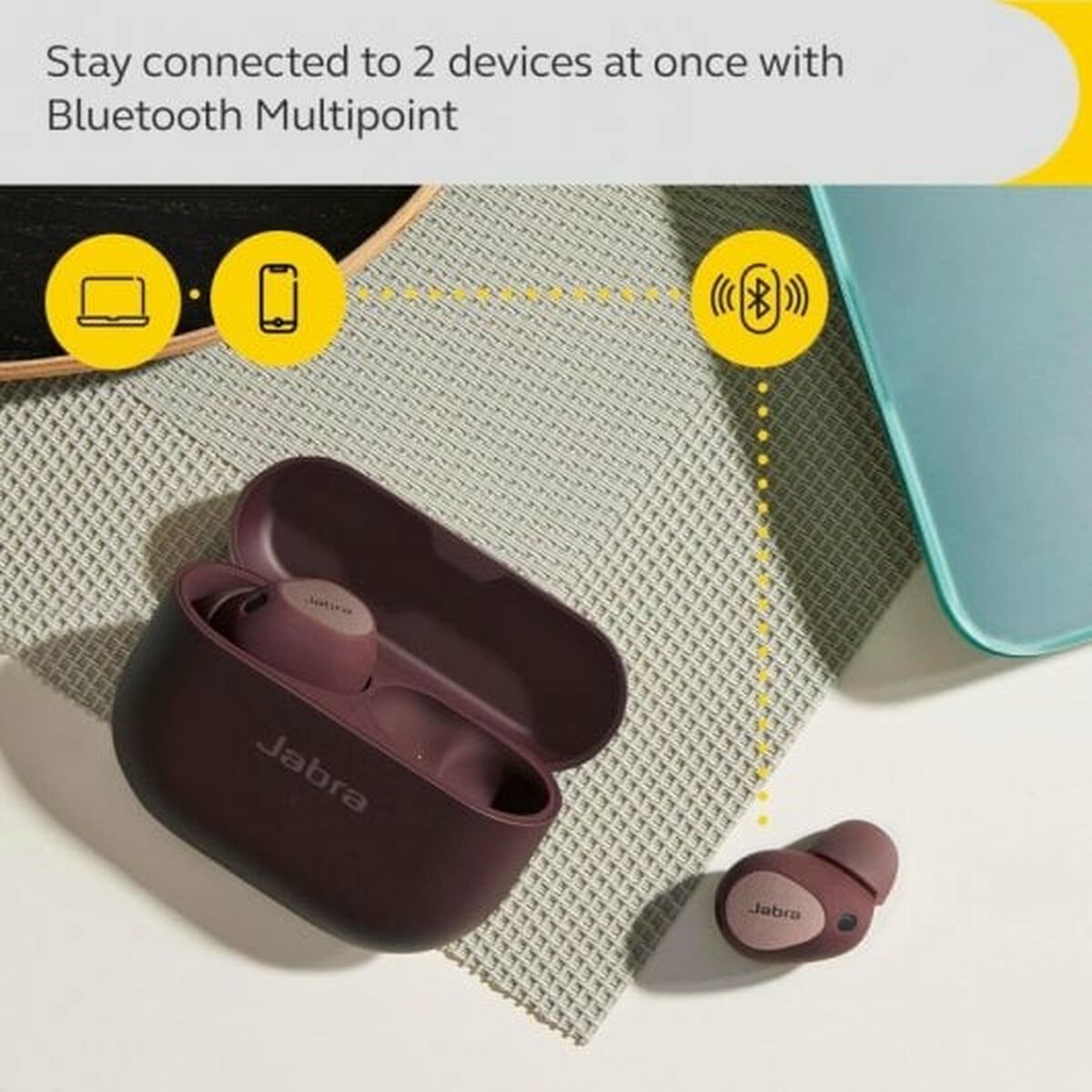 Hörlurar med Mikrofon Jabra Brun - 4