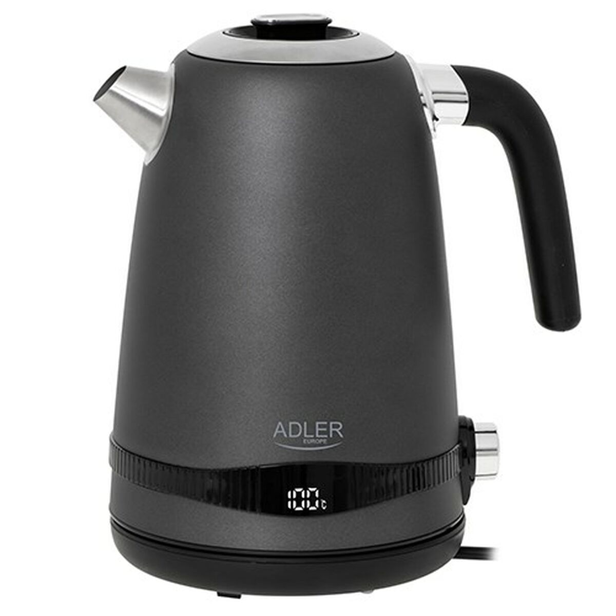 Vattenkokare Adler AD 1295g Grå Rostfritt stål 2200 W 1850 W 1,7 L