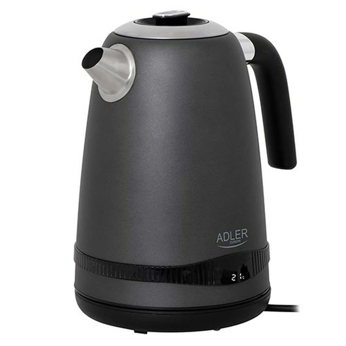Vattenkokare Adler AD 1295g Grå Rostfritt stål 2200 W 1850 W 1,7 L - 2