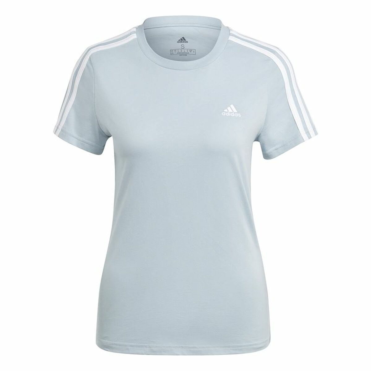 T-shirt med kortärm Dam Adidas 3S (S)
