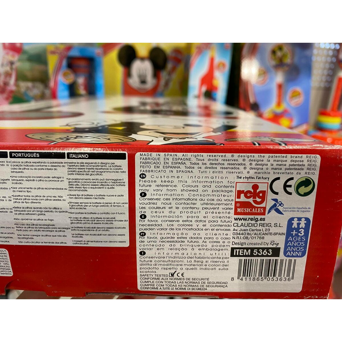 Musikset Mickey Mouse Mikrofon Gitarr för barn - 17
