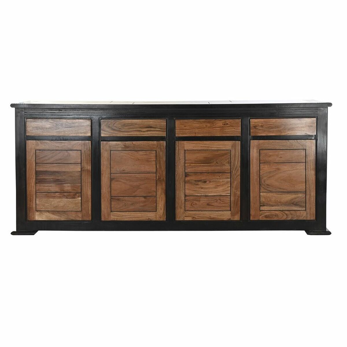 Skänk DKD Home Decor Svart Naturell Akaciaträ 200 x 45 x 86 cm - 4