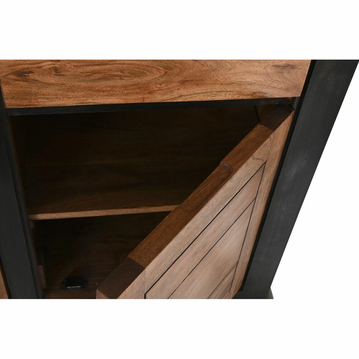 Skänk DKD Home Decor Svart Naturell Akaciaträ 200 x 45 x 86 cm - 7