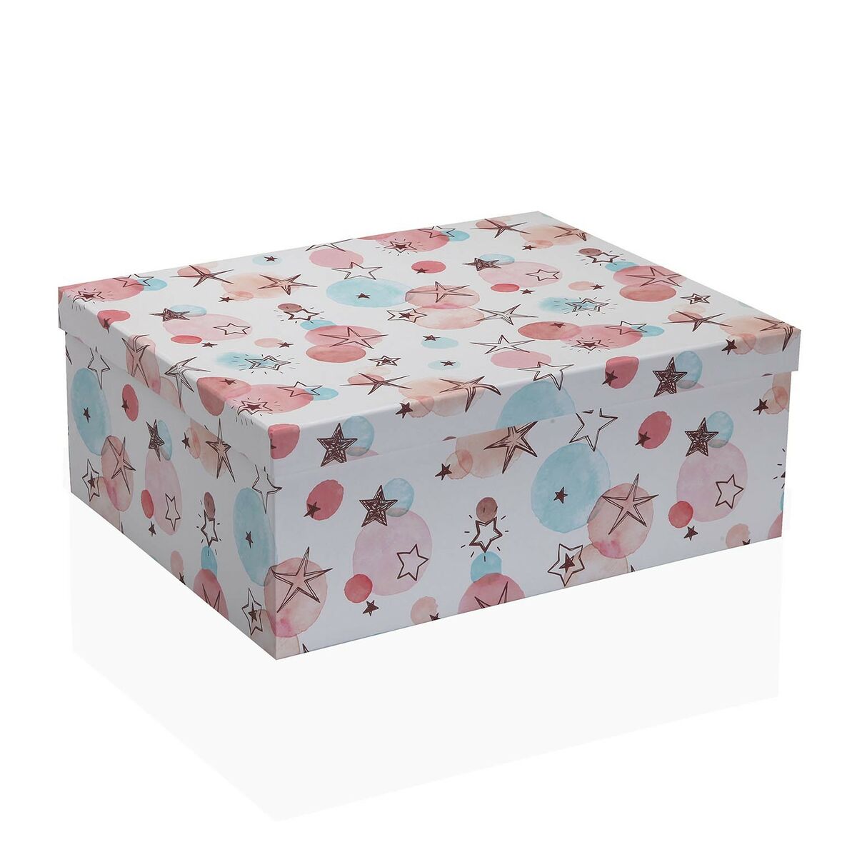 Set med stapelbara förvaringslådor Versa Stjärnor Papp 15 Delar 35 x 16,5 x 43 cm - 2