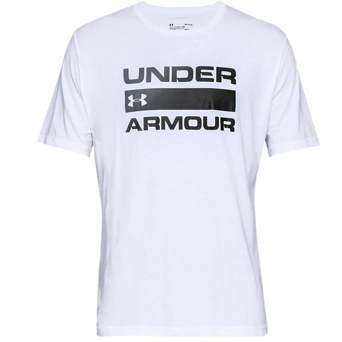 T-shirt med kortärm Herr Under Armour Team issue Wordmark Vit