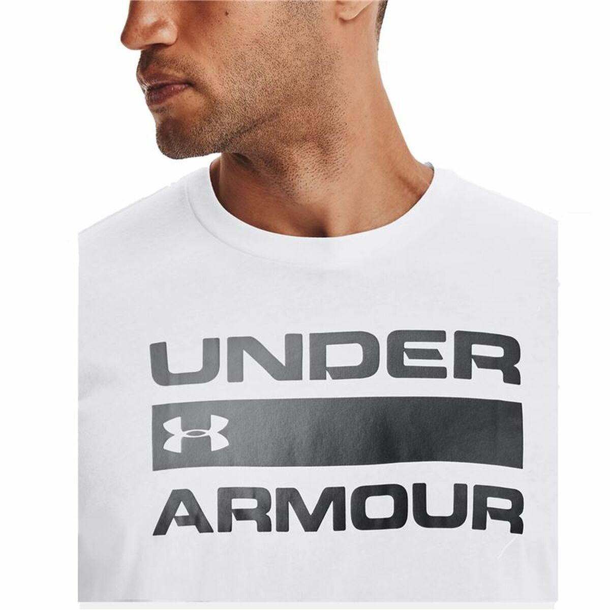 T-shirt med kortärm Herr Under Armour Team issue Wordmark Vit - 6