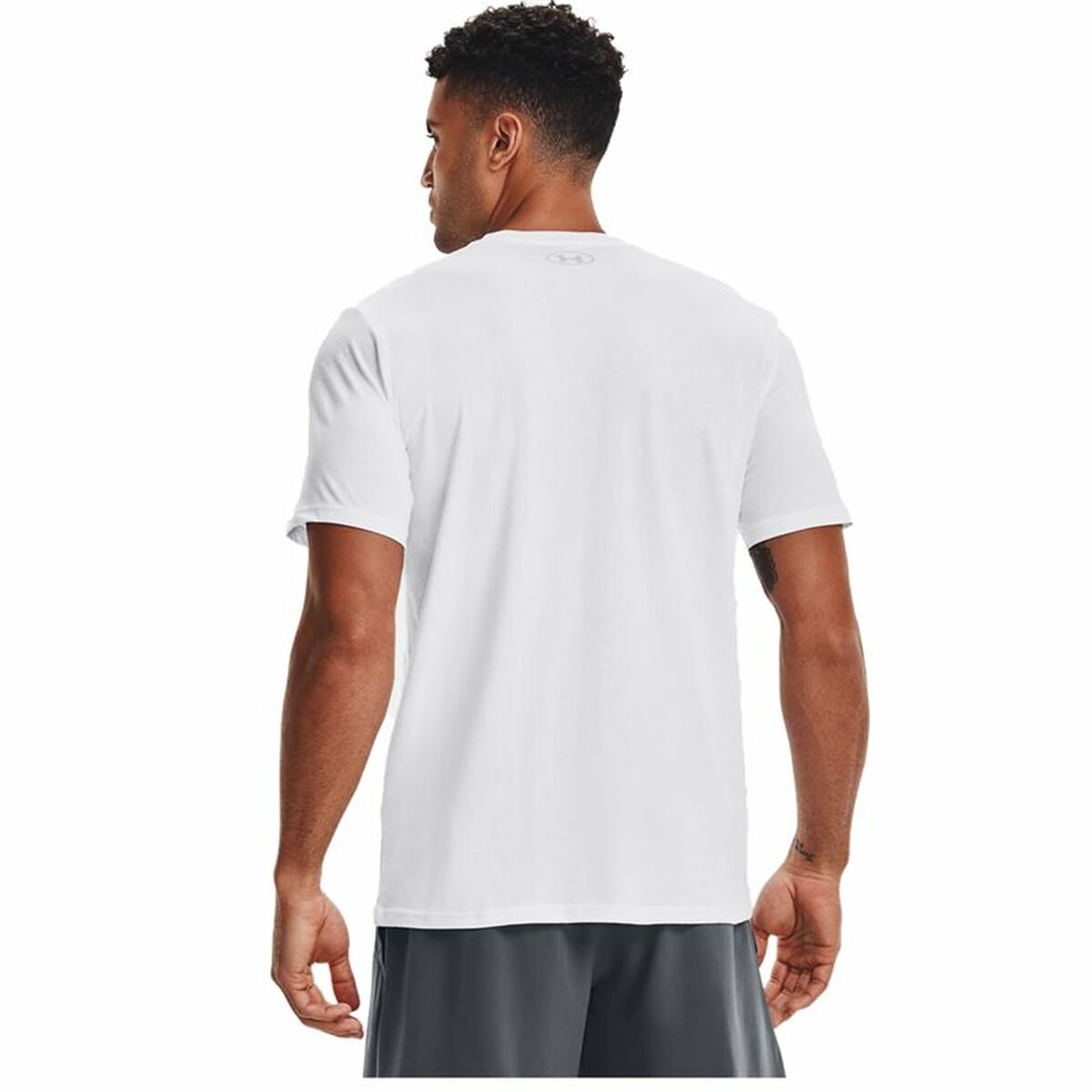 T-shirt med kortärm Herr Under Armour Team issue Wordmark Vit - 4