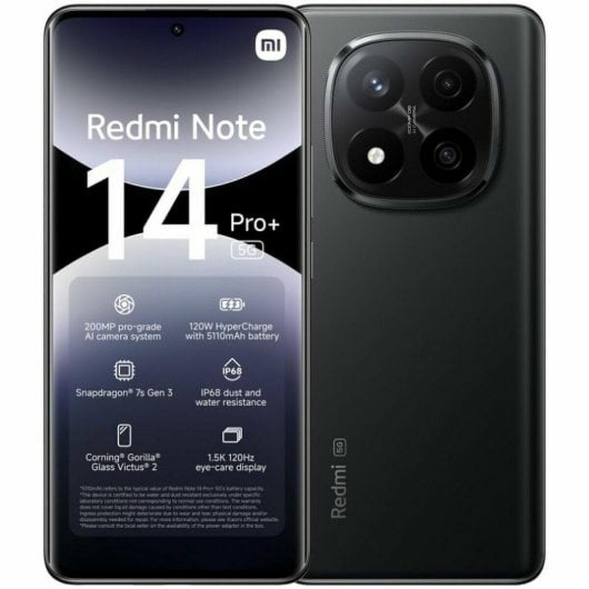 Smartphone Xiaomi NOTE14PRO+ BLCK 6,67" 12 GB RAM 512 GB Svart