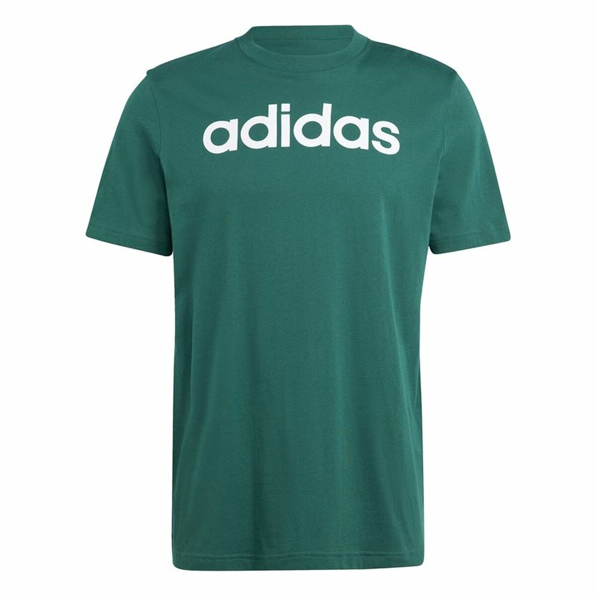 T-shirt med kortärm Herr Adidas Linear Sj Oliv S