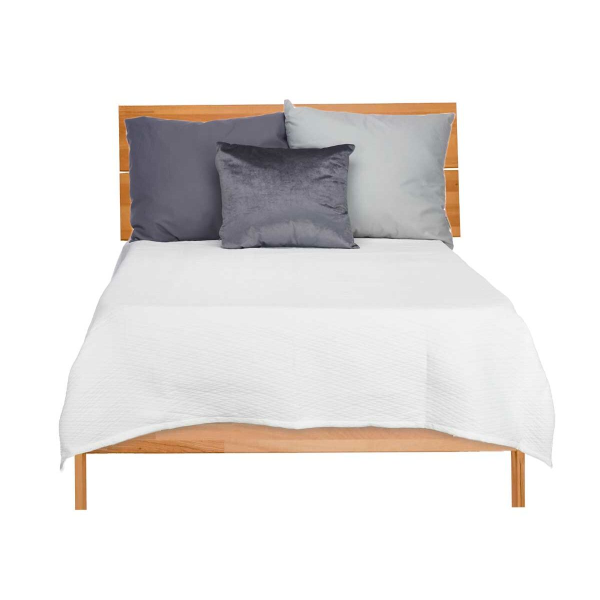 Sängöverdrag 240 x 260 cm Romb Vit (4 antal) - 4