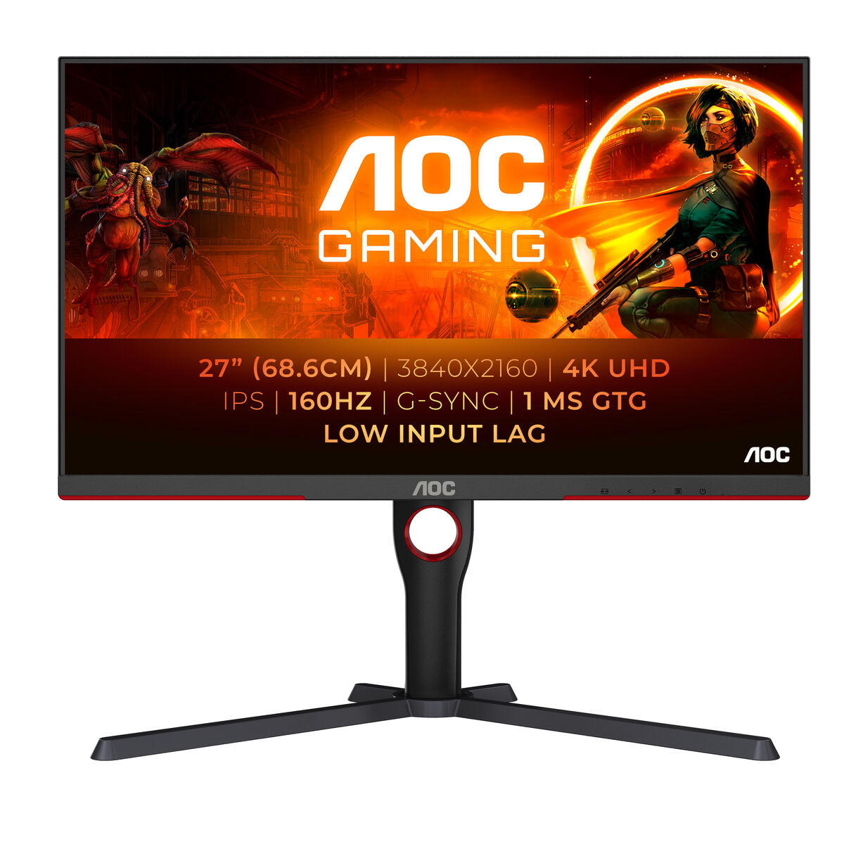 Monitor Gaming AOC U27G3X/BK 27" 4K Ultra HD 160 Hz/s - 2