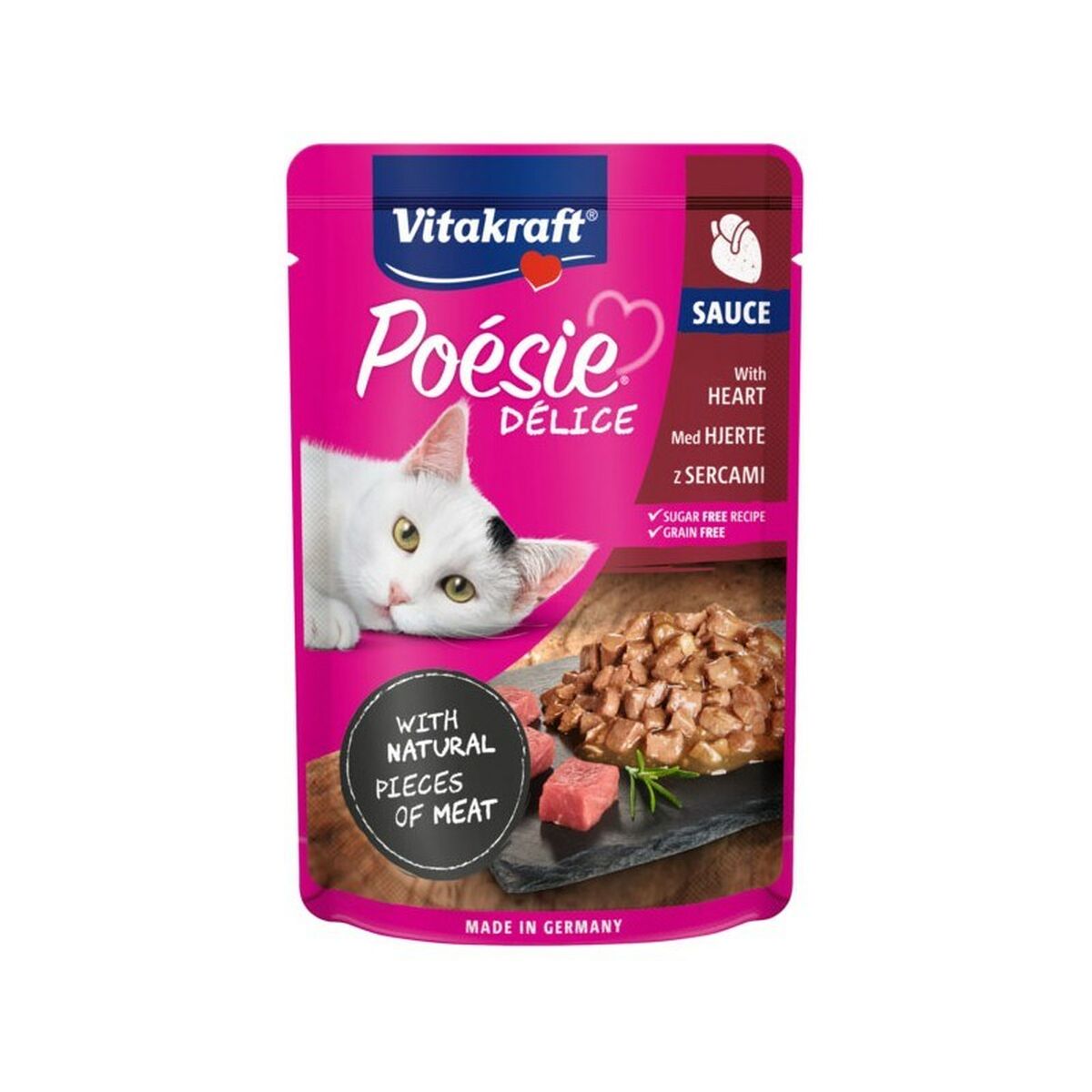 Kattmat Vitakraft POESIE DELICE corazones 85 g