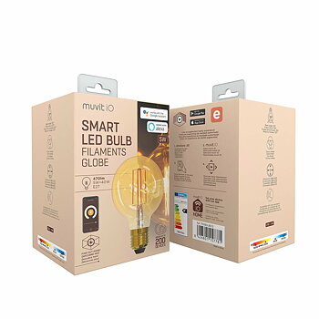 Smart-Lampa Muvit MIOBULB012 Wi-Fi 5 W 40 W E27 2700 K 470 lm