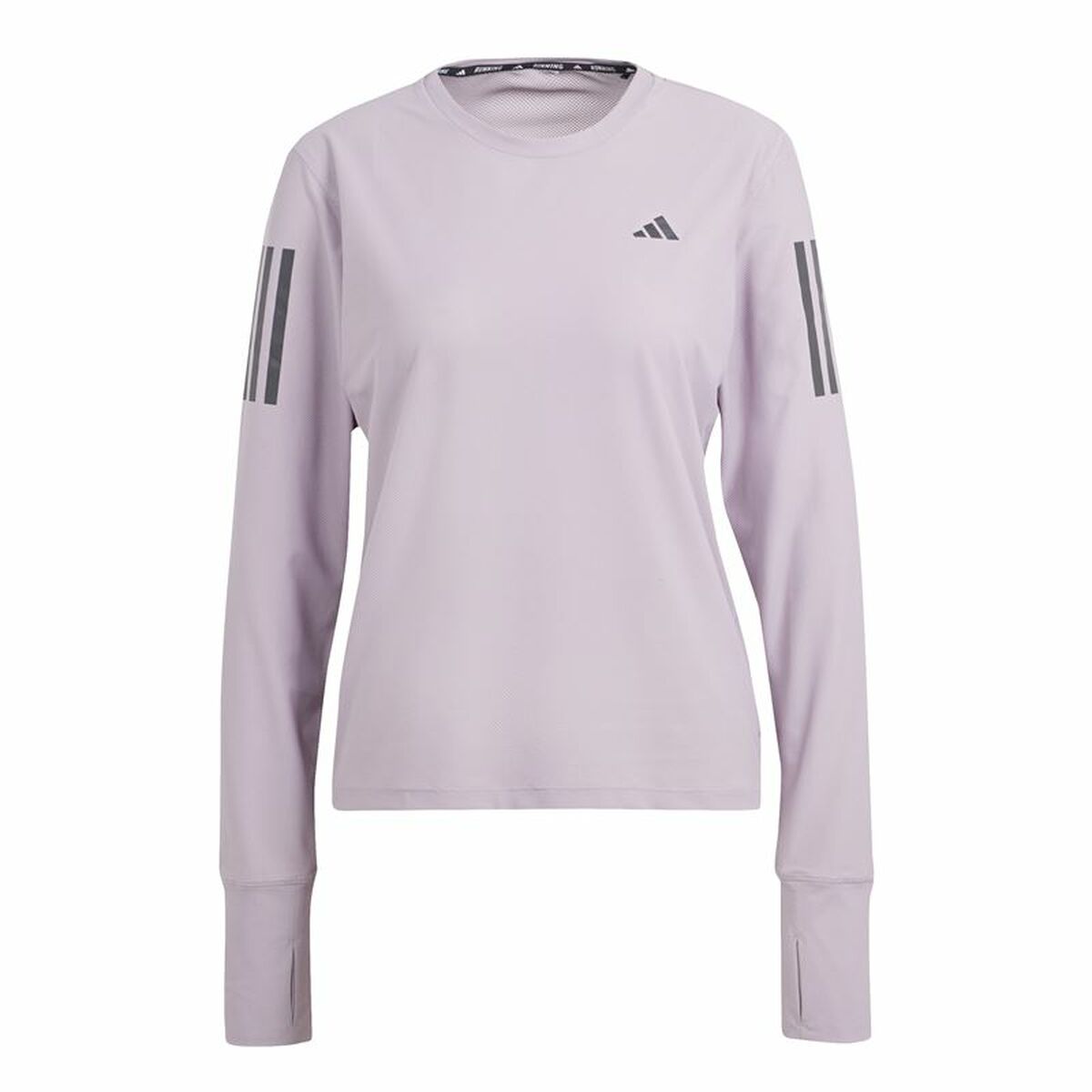 Långärmad t-shirt Dam Adidas Own the Run Purpur