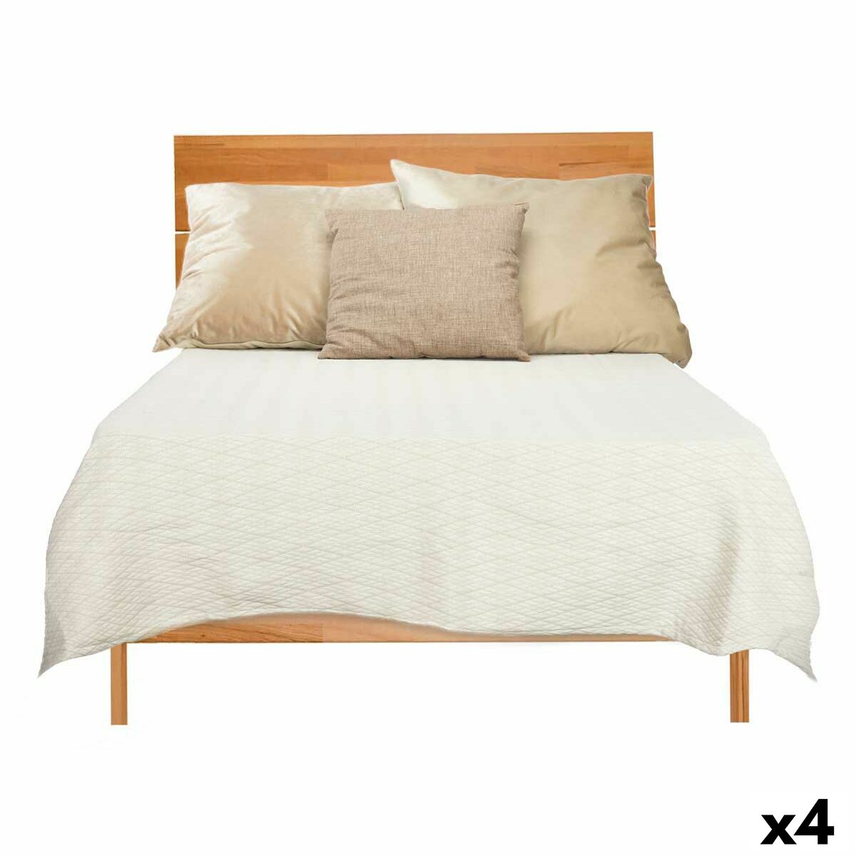 Sängöverdrag 240 x 260 cm Romb Beige (4 antal)