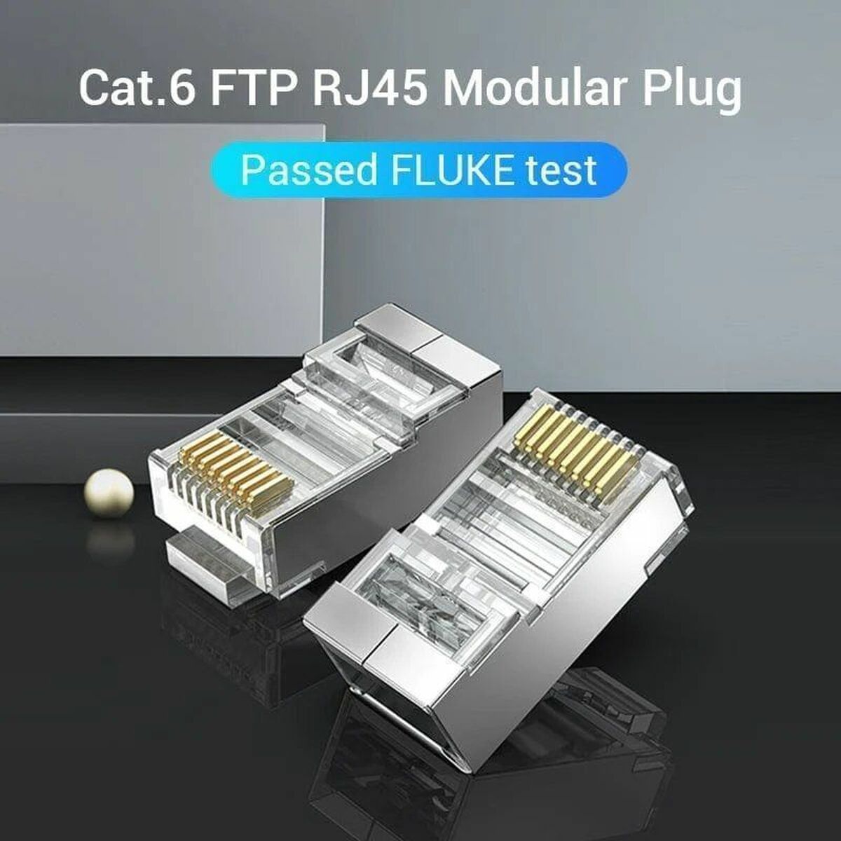 Koppling RJ45 Vention IDCR0-100 Silvrig - 2