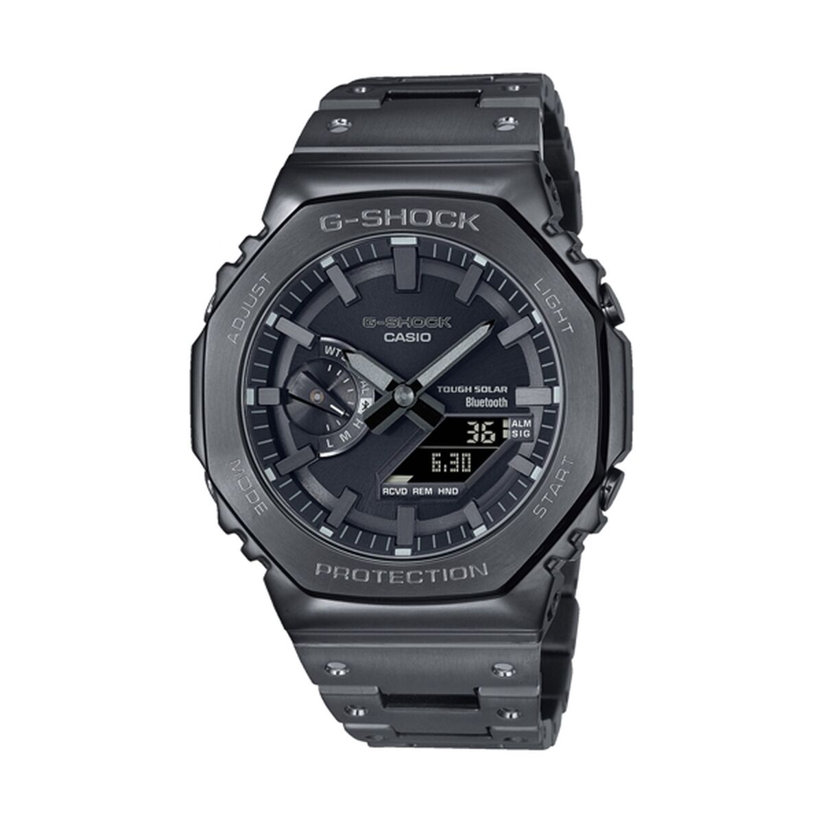 Herrklocka Casio OAK BLACK METAL (Ø 44 mm)