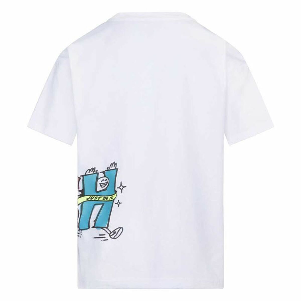 Barn T-shirt med kortärm Nike KT-S/S Knit Vit - 2