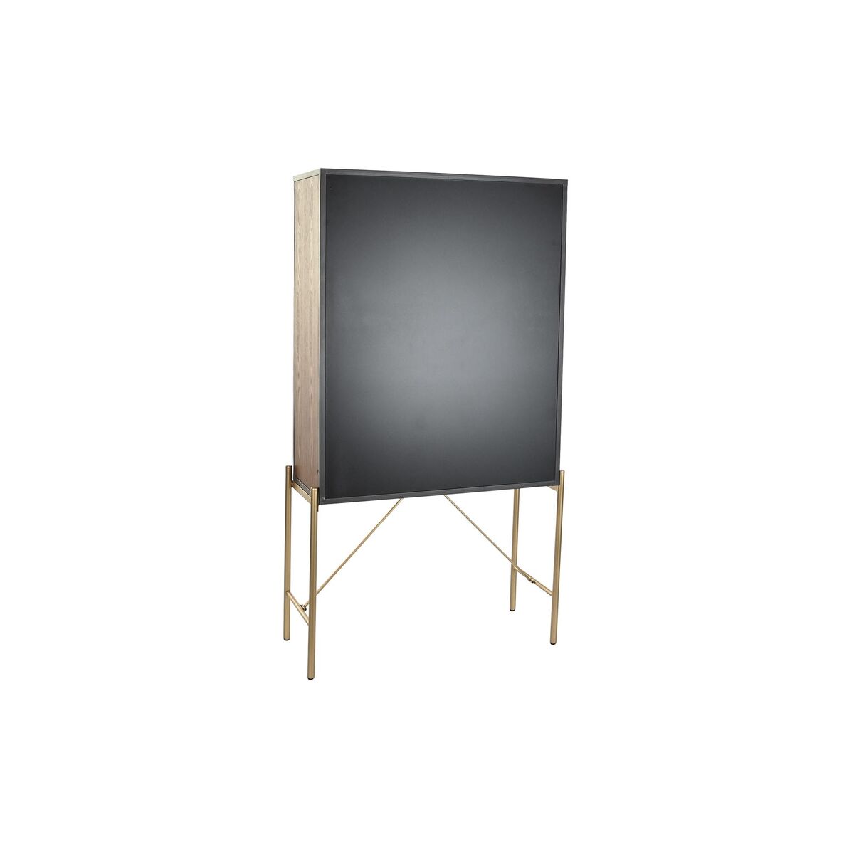 Skänk DKD Home Decor 85 x 35 x 155 cm Glas Svart Rosa Gyllene Metall Gul - 7