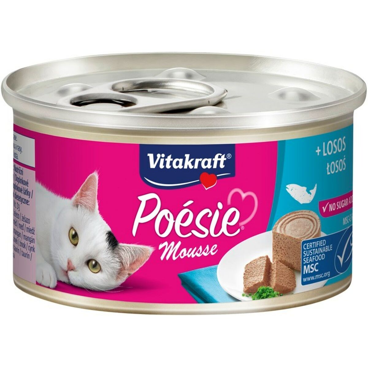 Kattmat Vitakraft POESIE mousse salmon Fisk 85 g