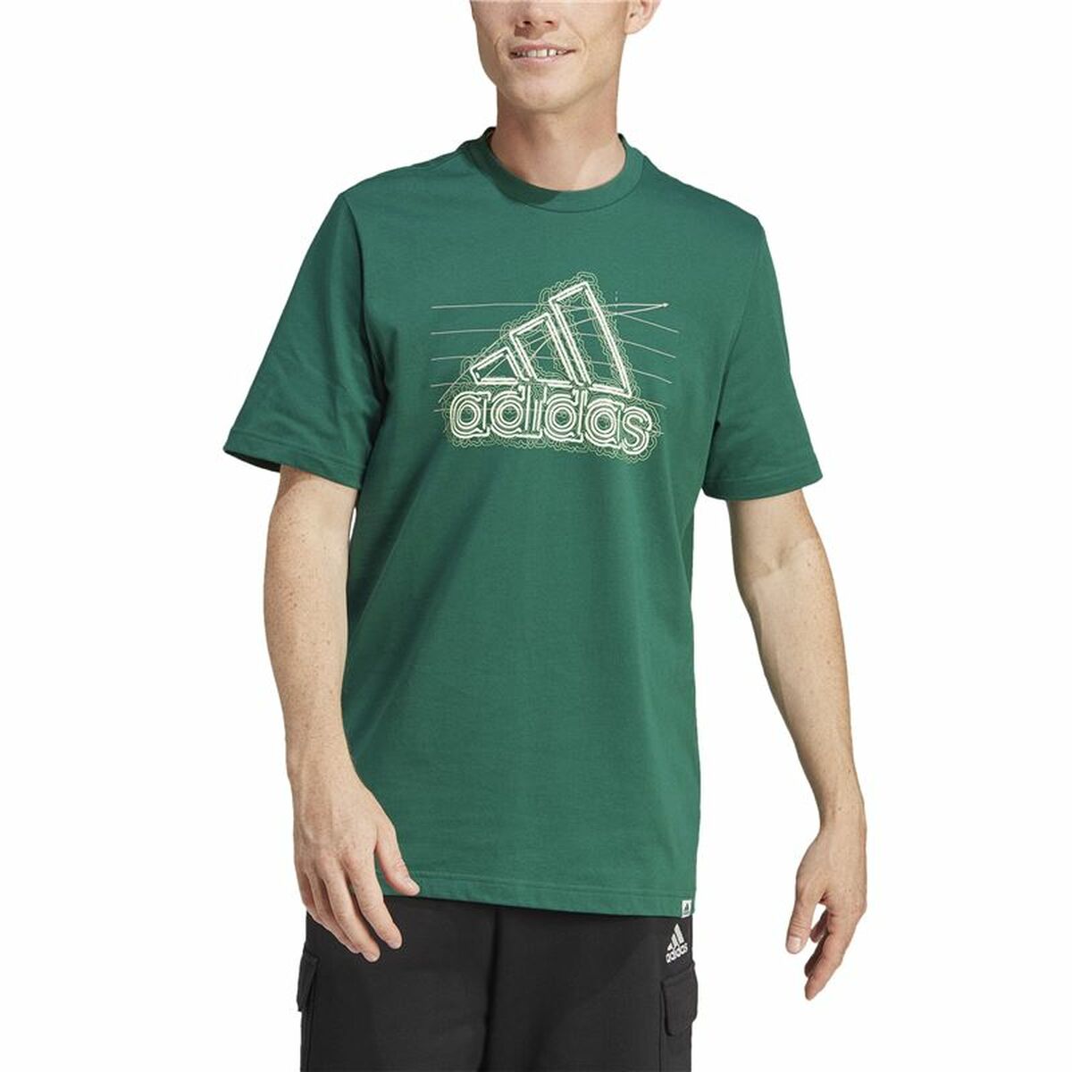 T-shirt med kortärm Herr Adidas Growth Bos XS - 3