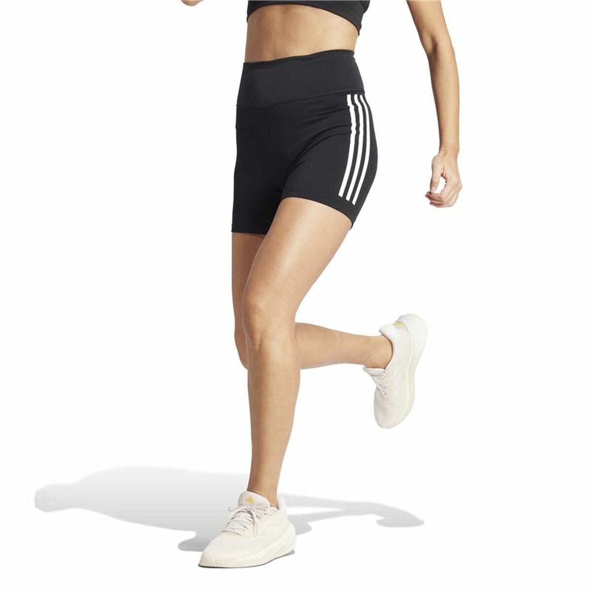 Sport-leggings, Dam Adidas Dailyrun 3Stripes 5In Svart - 3