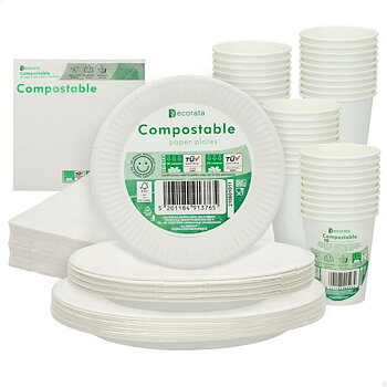 Servissats Procos Vit Papper 23 x 1,5 x 23 cm