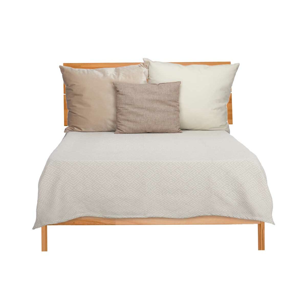 Sängöverdrag 240 x 260 cm Geometrisk Beige (4 antal) - 4