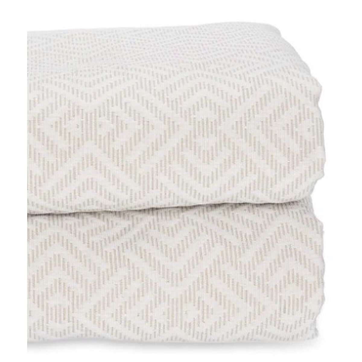 Sängöverdrag 240 x 260 cm Geometrisk Beige (4 antal) - 2